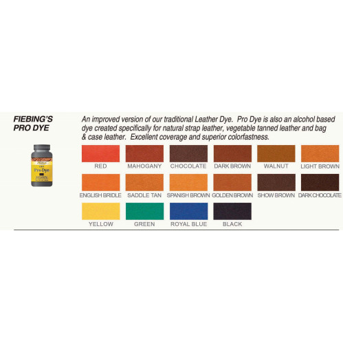 Pro dye  (Oil dye)  - RED (Rouge) -  Teinture alcool - Fiebing's 4OZ
