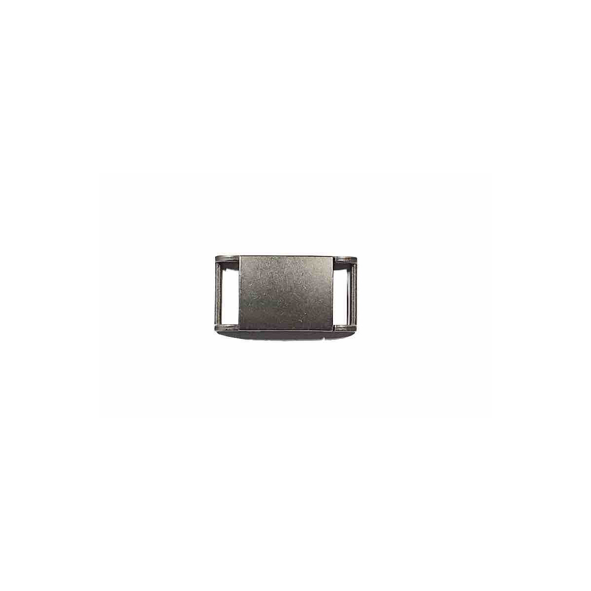 Bracelet en Cuir marron avec fermoir bouton en acier inoxydable réglable en  2 tailles