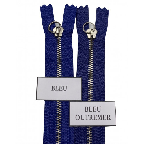Fermeture Glissière Bleu Outremer - Simple Curseur -  Métal - Simple Curseur -  5mm