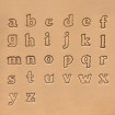Kit de 26 Lettres de l'Alphabet - Minuscules -  Fantaisie - 13mm