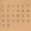 Kit de 26 Lettres de l'Alphabet - Majuscules Fantaisie - 13mm