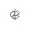 Pression Concho - PEACE - Argent Mate - 20 mm - SANS NICKEL