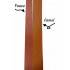 Lanière de Collet Lisse Marron Fauve - Plusieurs largeurs - Long : 135 cm