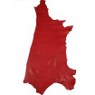 Vachette Foulonnée Rouge - Épaisseur 1,5 mm