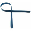 Lanière de Collet Lisse Bleu  - Plusieurs largeurs - Long mini : 125 cm