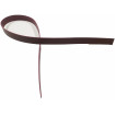 Lanière de Collet Lisse Bordeaux - Plusieurs largeurs - Long mini : 125 cm