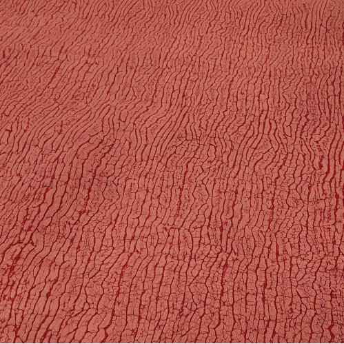 Veau Gaufré Fantaisie Rouge - Épaisseur  1,5 mm