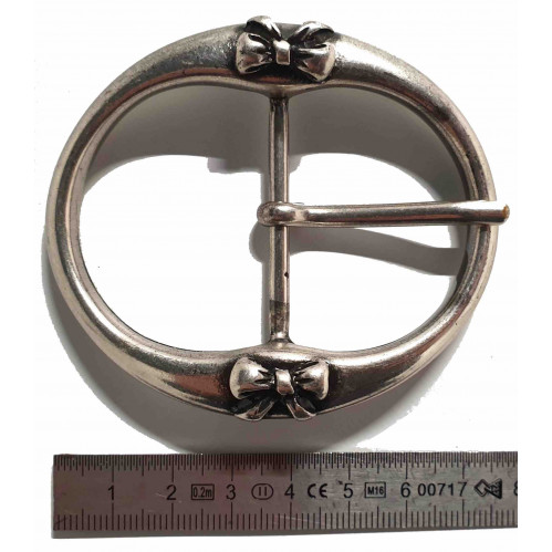 Boucle de ceinture - Placage Argent Vieilli - 40 mm