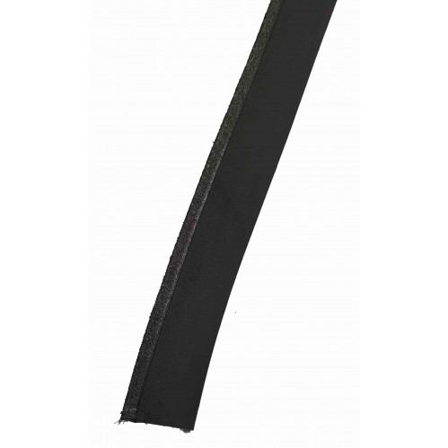 Lanière de Collet ou croupon Lisse Noir - Plusieurs largeurs - Long : 125 cm