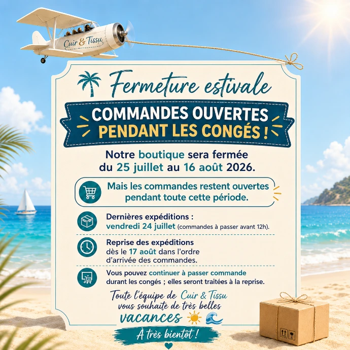 Information concernant nos congés