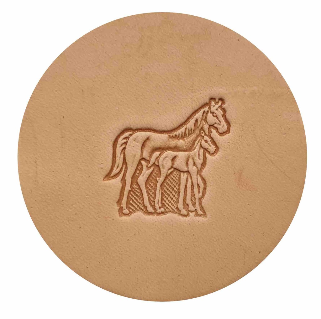 [OUTMATSTEAMPUNK88316-00] Matoir 3D - Chevaux : Jument et poulain