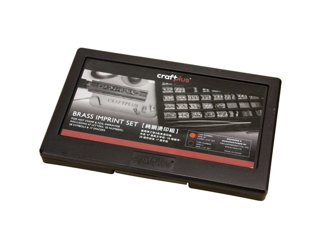 [IV3970-10] Set de 142 Lettres & Chiffres en laiton - 4,5mm pour presse à chaud