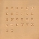 Kit de 26 Lettres de l'Alphabet Serif - 6.5mm