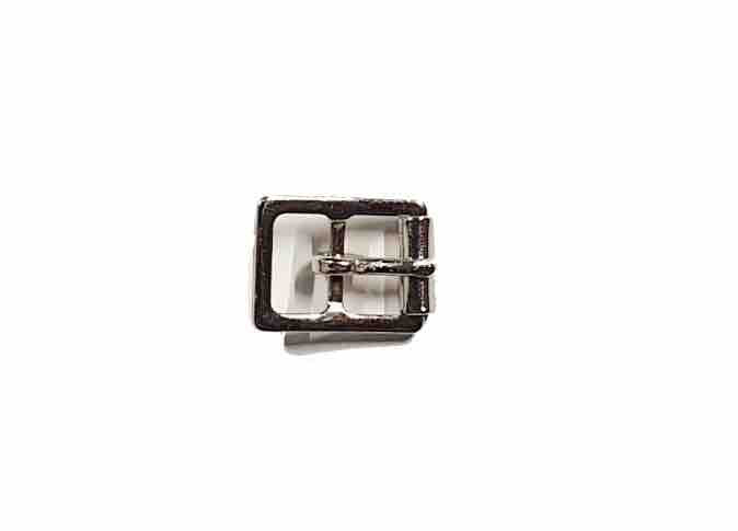 Boucle à barre centrale et rouleau - Acier plaqué nickel - 20mm