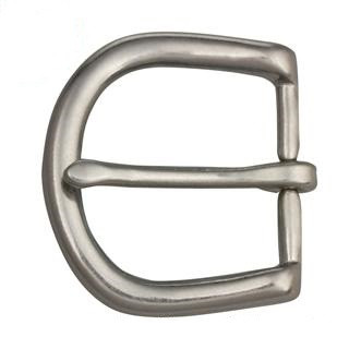 Boucle - Laiton Massif  - Argent vieilli - 32 mm