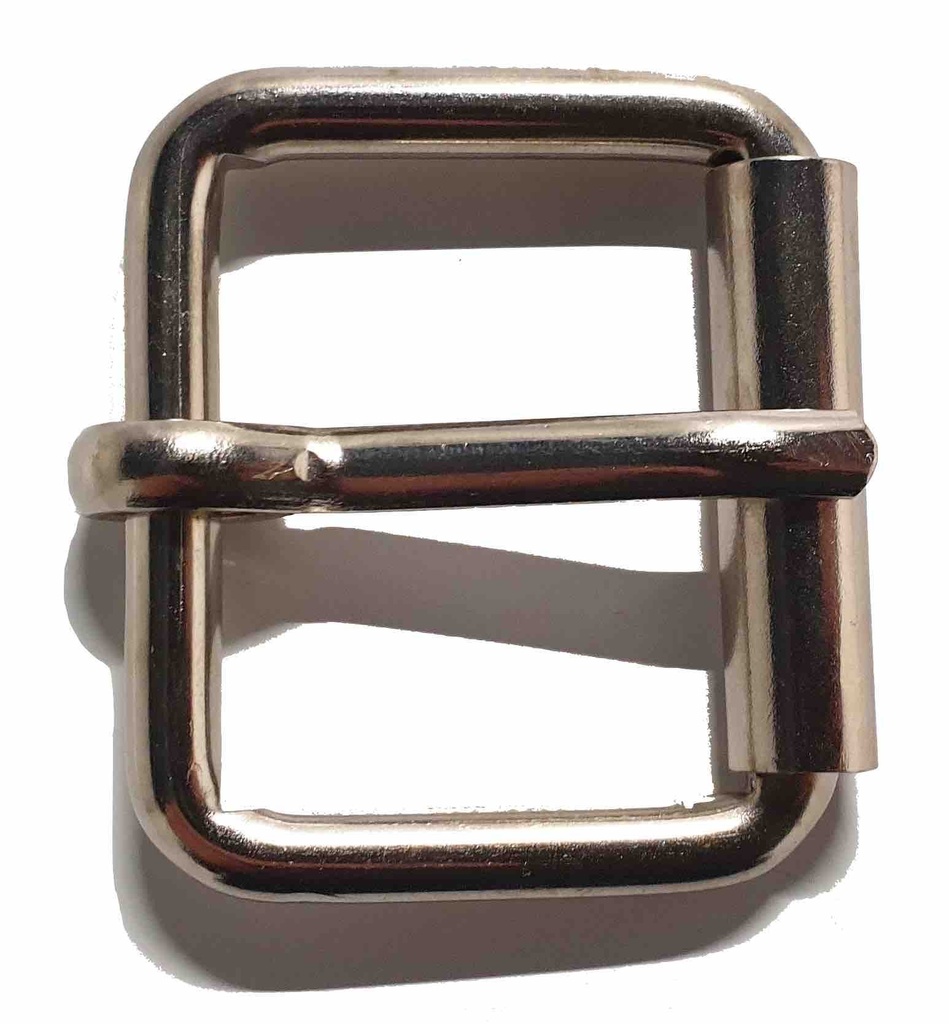 Boucle  - À Rouleau -  Nickelée - 40 mm