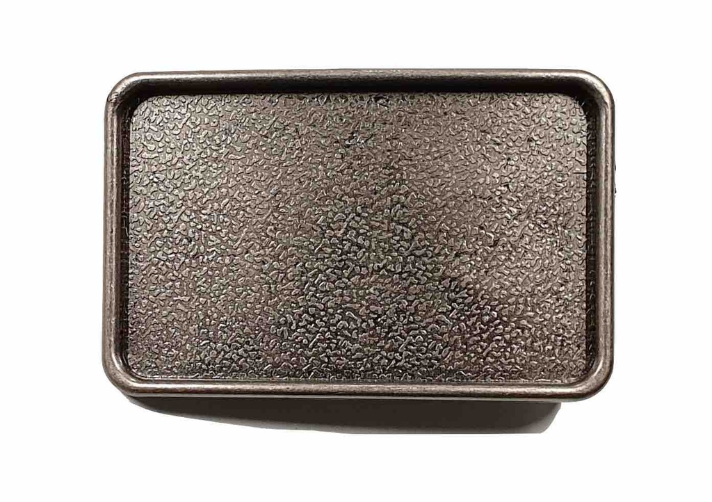 Boucle de ceinturon à insert - Argent Vieilli - 40 mm