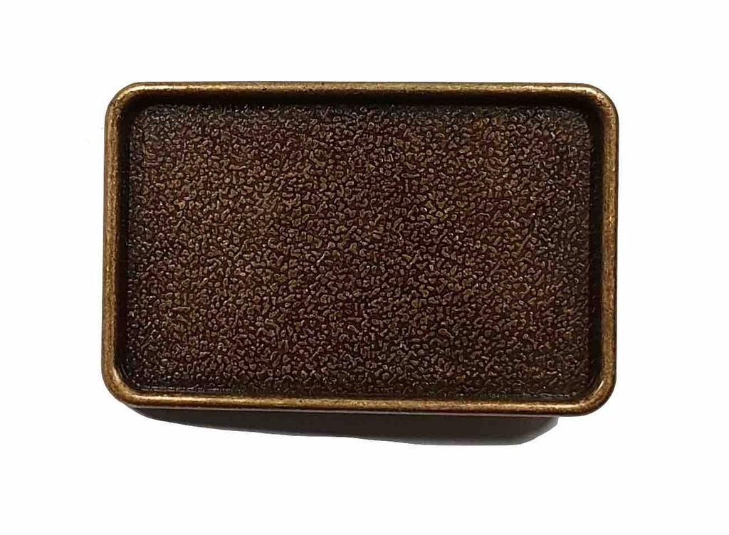 Boucle de ceinturon à insert - Laiton Vieilli - 40 mm