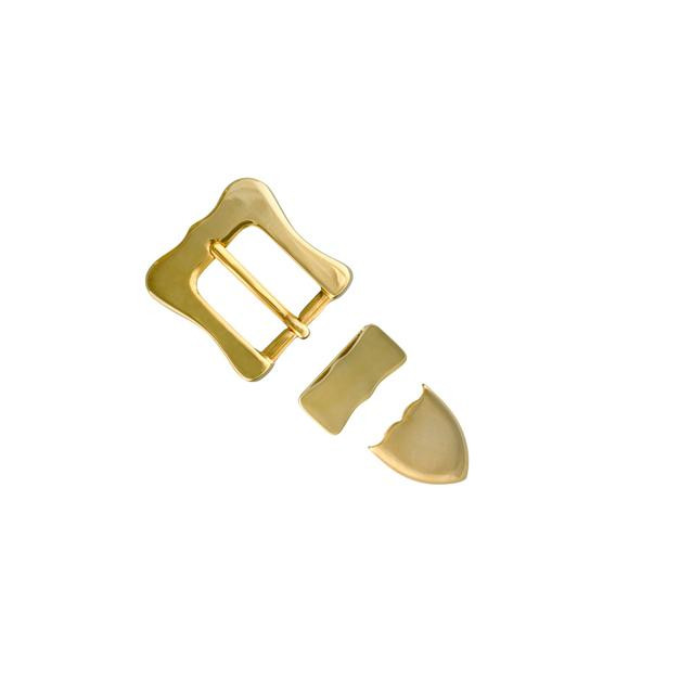 Boucle de ceinture 3 pièces - Laiton massif - 19mm