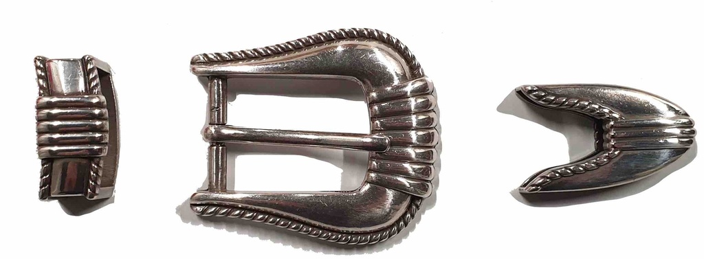 Boucle de ceinture 3 pièces Western - 25 mm