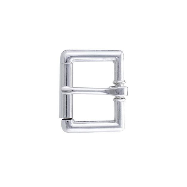 [BOUC-IV--11557-04] Boucle à rouleau - Plaquage Nickelé  - 25 mm