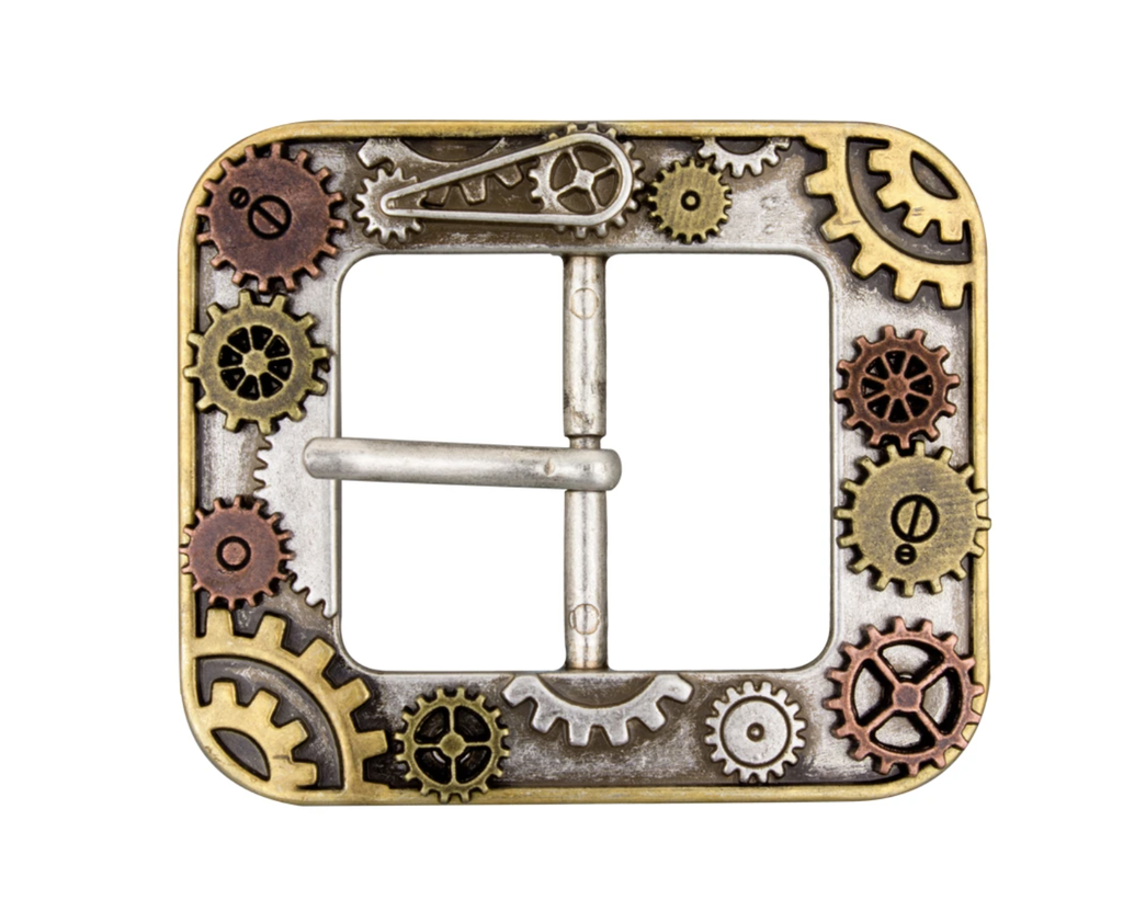 Boucle DOUBLE  - STEAMPUNK - SANS NICKEL - 38mm