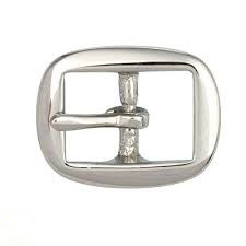 Boucle DOUBLE  - Laiton Massif  - ARGENTÉ - 20 mm