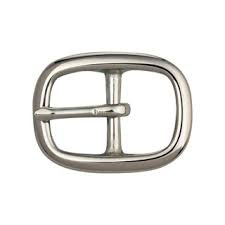 [BOUC-IV--70302-09] Boucle DOUBLE  - Laiton Massif - ARGENTÉ - 38 mm