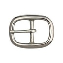 Boucle DOUBLE  - Laiton Massif - ARGENTÉ - 38 mm