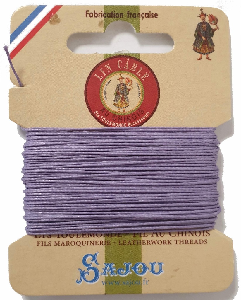 Fil de Lin Câblé 432 Mauve 497 - 10 Mètres
