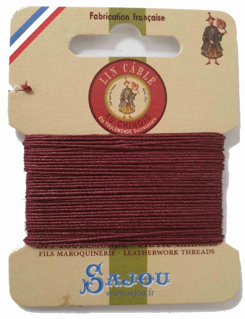 Fil de Lin Câblé 432 Brique 425 - 10 Mètres
