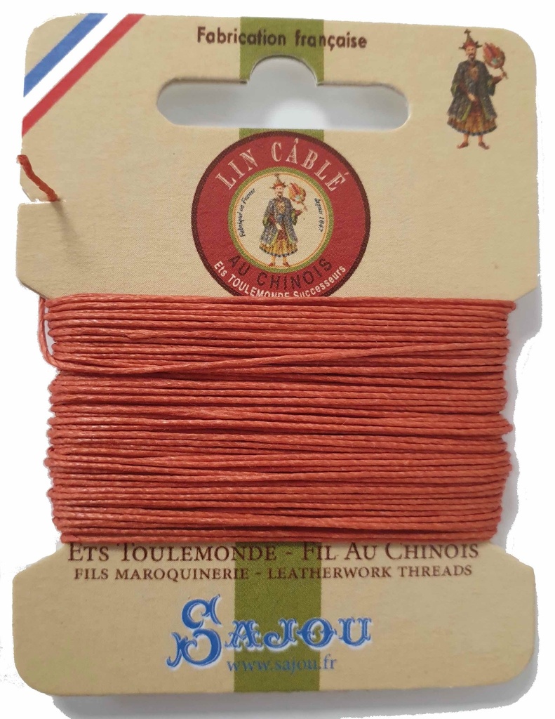 [FILICA432CITROUILLE10420] Fil de Lin Câblé 432 Citrouille 420 - 10 Mètres