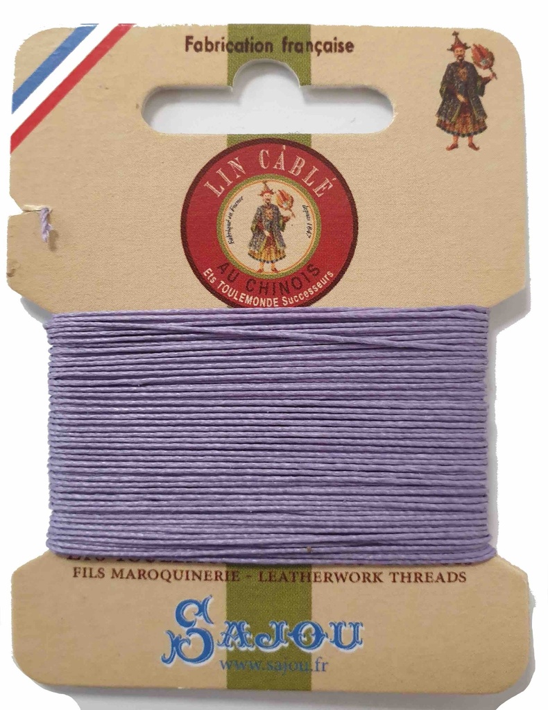 [FILICA532MAUVE10497] Fil de Lin Câblé 532 Mauve 497 - 10 Mètres