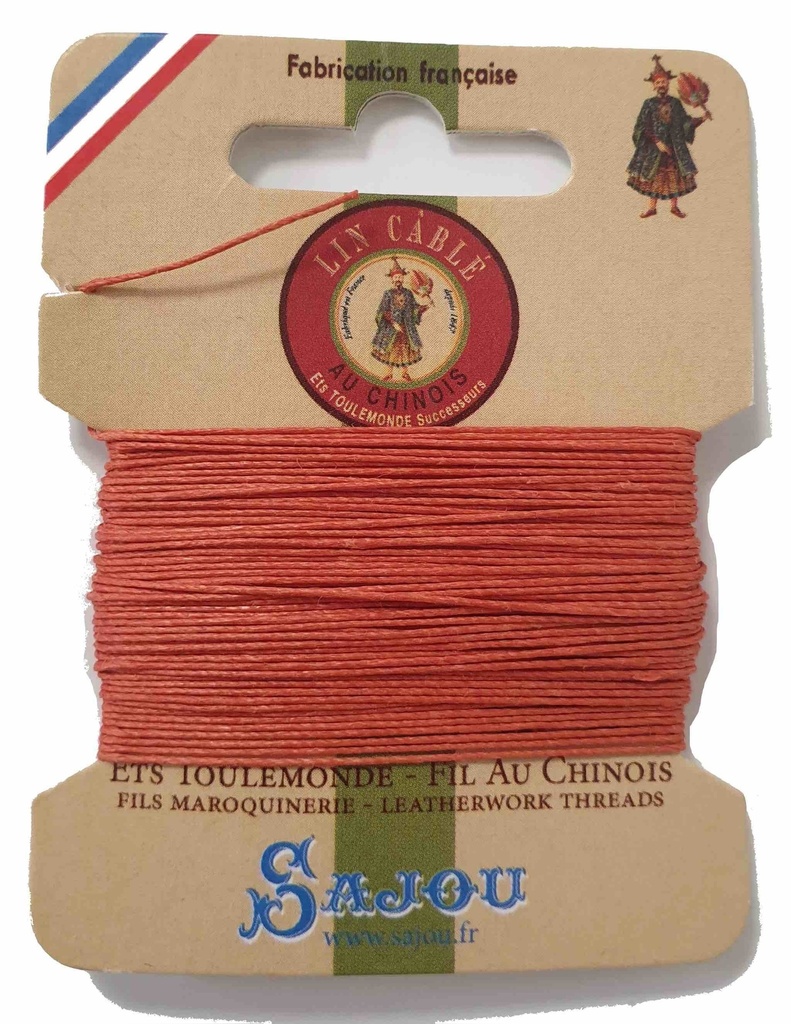 [FILICA532CITROUILLE10420] Fil de Lin Câblé 532 Citrouille 420 - 10 Mètres