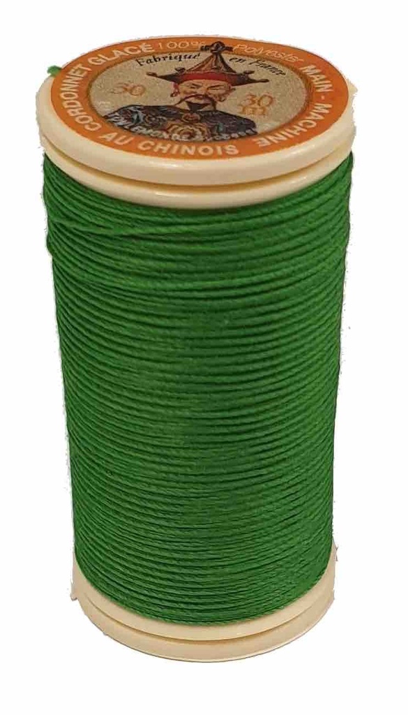 [FILCORDONET865VERTVIF] Fil Cordonnet Polyester Vert Vif N°865 - 30 Mètres