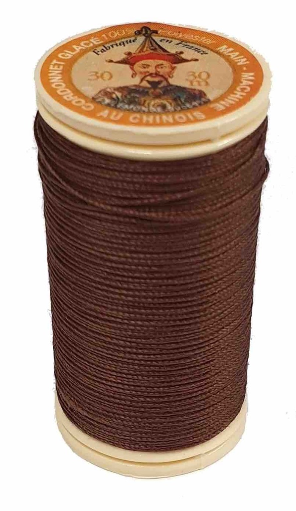 [FILCORDONET240DAIM] Fil Cordonnet Polyester Glacé Daim N°240 - 30 Mètres