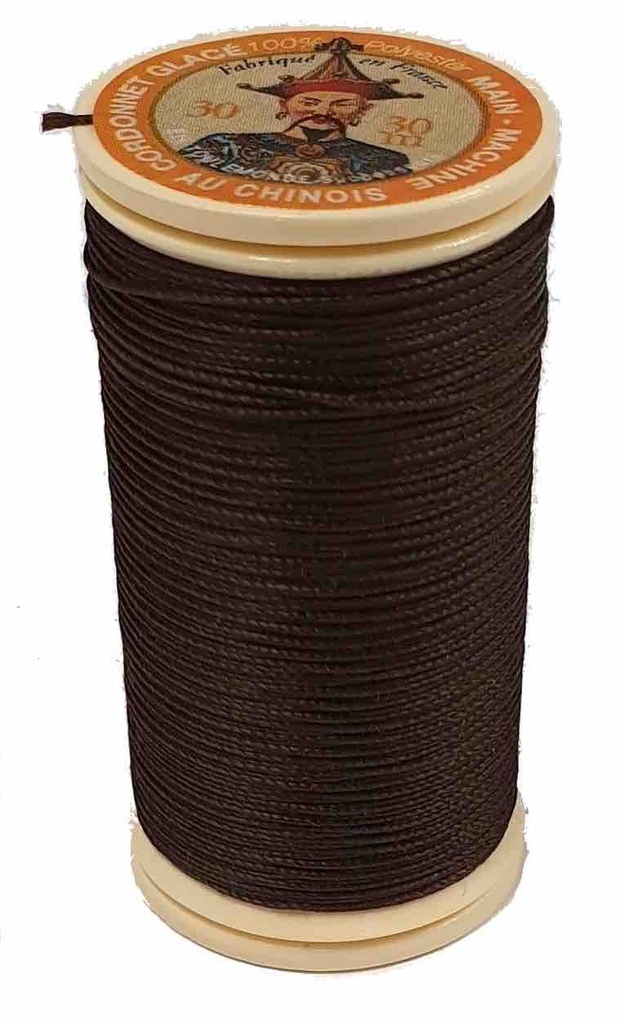 Fil Cordonnet Polyester Café N°210 - 30 Mètres