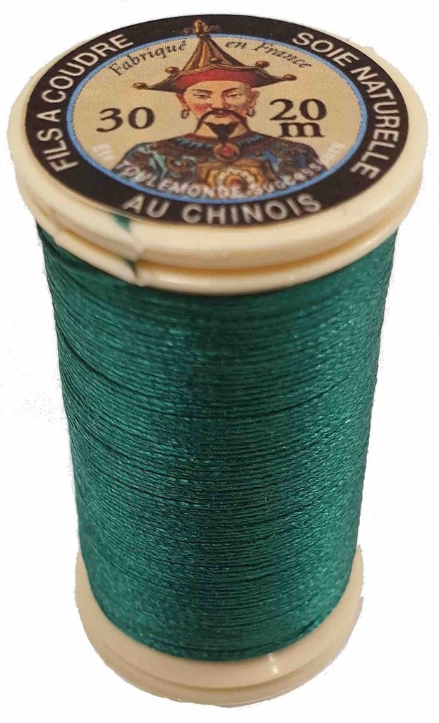 Fil de Soie Perlé Naturelle Sapin N°606 - 20 Mètres
