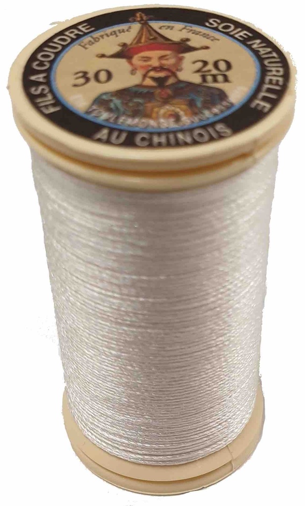 [FILSOIENAT102GREGE] Fil de Soie Perlé Naturelle Grège N°102 - 20 Mètres