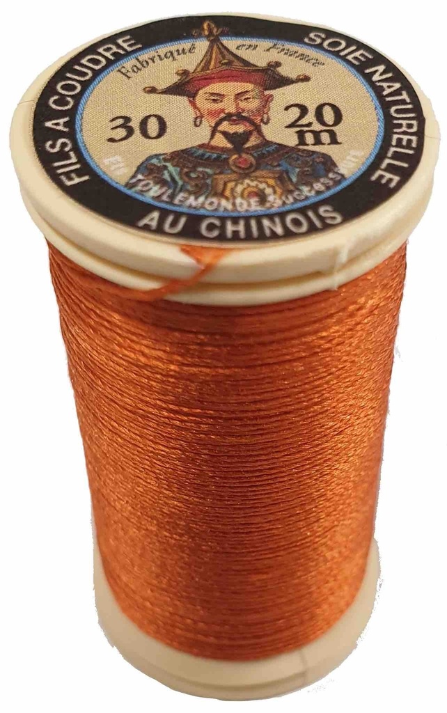 [FILSOIENAT419CUIVRE] Fil de Soie Perlé Naturelle Cuivre N°419 - 20 Mètres