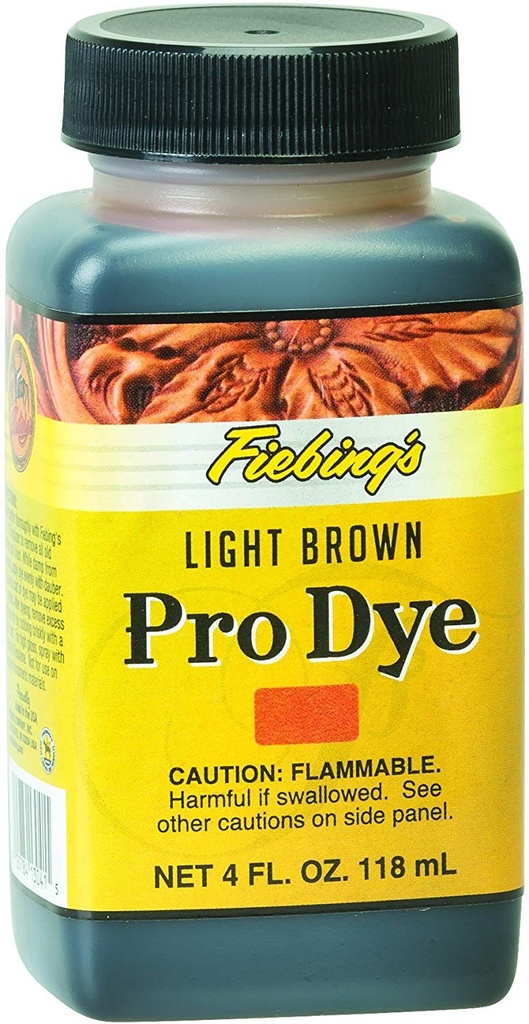 Pro dye  (Oil dye)  -  LIGHT BROWN -  Teinture alcool - Fiebing's 4OZ