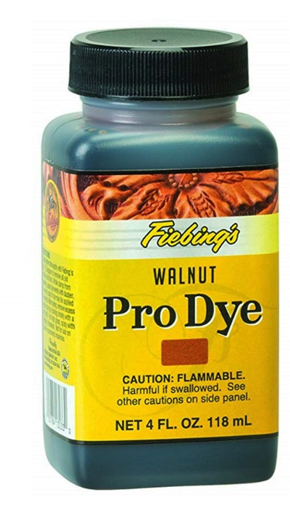 [3076 - WALNUT] Pro dye  (Oil dye)  - WALNUT -  Teinture alcool - Fiebing's 4OZ