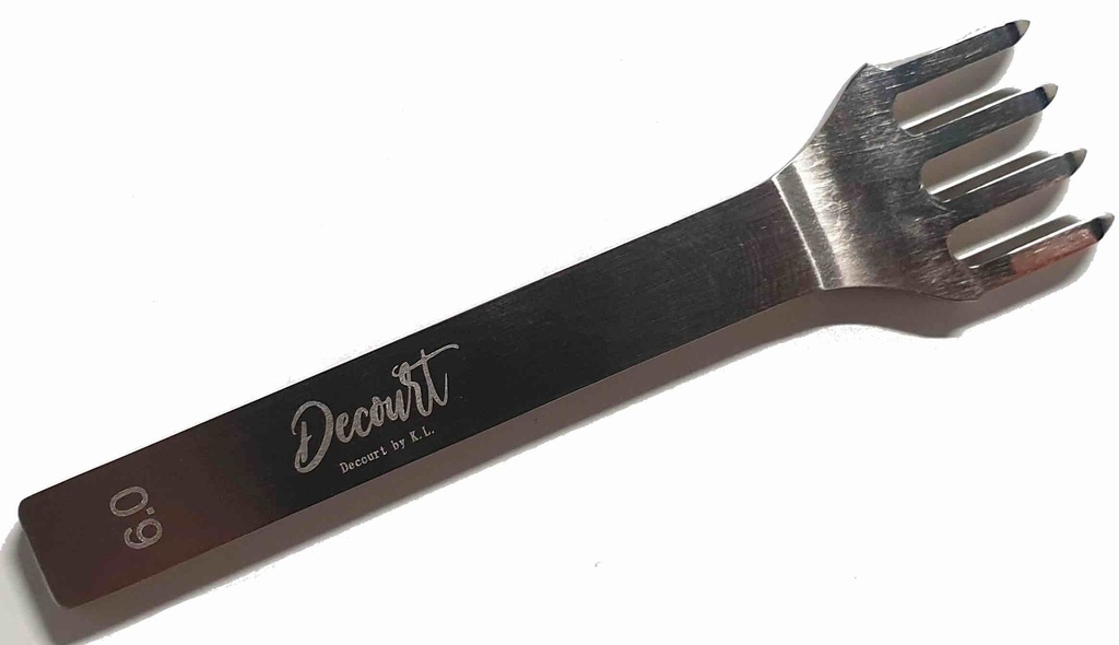 [OUTGRIFDIAMONDEC4DEN6] Griffe à Frapper Diamant " Decourt by KEVIN LEE " - 6 mm - 4 Dents
