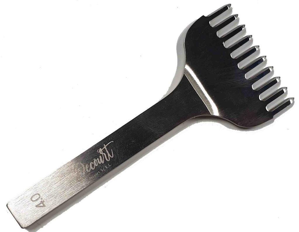 Griffe à Frapper Diamant " Decourt by KEVIN LEE "- 4 mm - 10 Dents