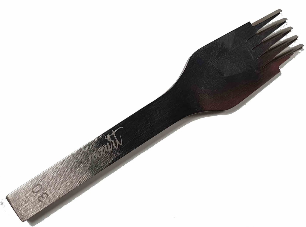 [OUTGRIFPRICDEC5DEN3] Griffe à Frapper Pricking " Decourt by KEVIN LEE " - N°9 - 3 mm - 5 Dents