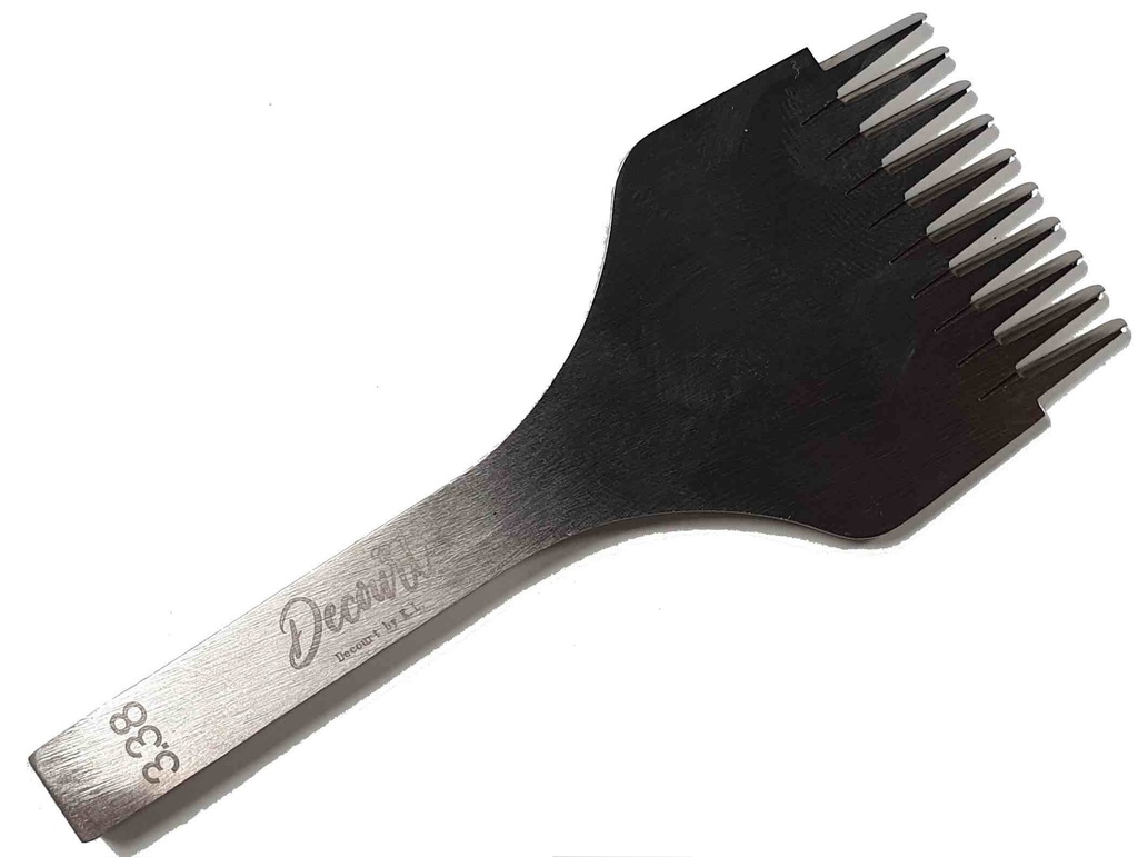 [OUTGRIFPRICDEC10DEN3,38] Griffe à Frapper Pricking " Decourt by KEVIN LEE "  - N° 8 - 3,38 mm - 10 Dents