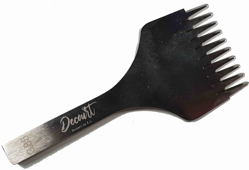 [OUTGRIFPRICDEC10DEN3,85] Griffe à Frapper Pricking " Decourt by KEVIN LEE "  - N°7 - 3,85 mm - 10 Dents