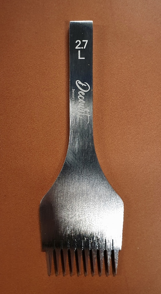 [Z01-404-3998] Griffe à Frapper - GAUCHER - Pricking " Decourt by KEVIN LEE " N°10 - 2,7 mm - 10 Dents