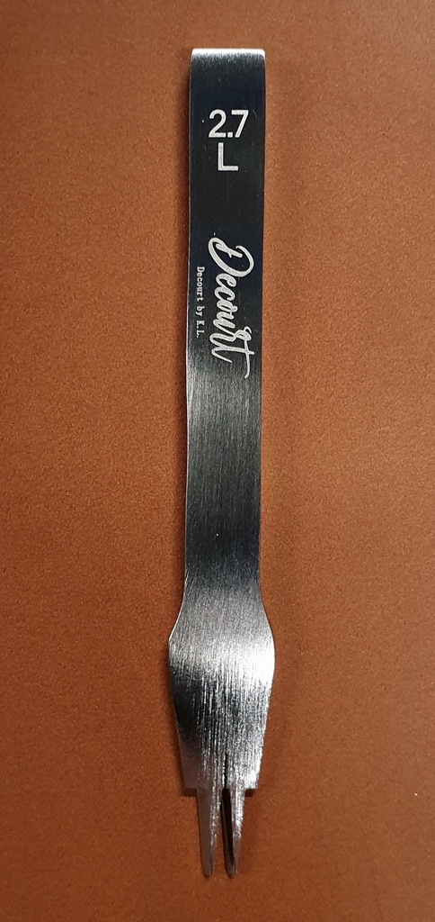 [Z01-404-3997] Griffe à Frapper - GAUCHER -Pricking " Decourt by KEVIN LEE " N°10 - 2,7 mm - 2 Dents