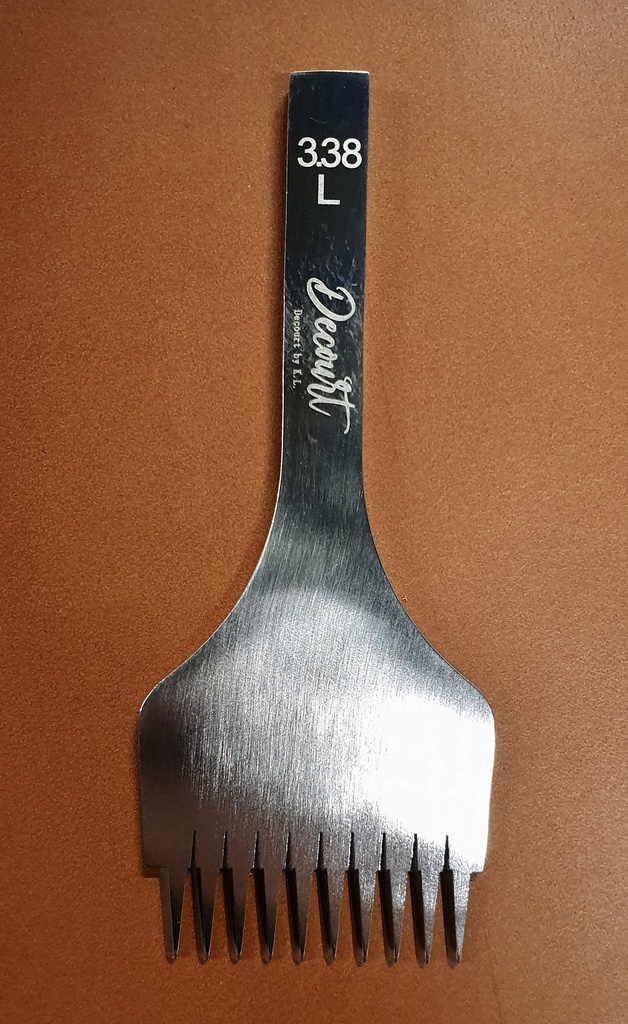 Griffe à Frapper - GAUCHER - Pricking " Decourt by KEVIN LEE "  - 3,38 mm - 10 Dents
